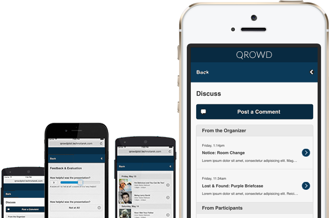 Qrowd on mobile devices